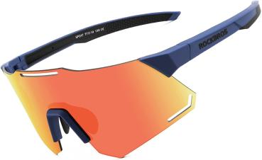 14110001001, ROCKBROS Cycling Glasses Polarised Sports Glasses Cycling Glasses for Men and Women UV400 Protection TR90 Frame